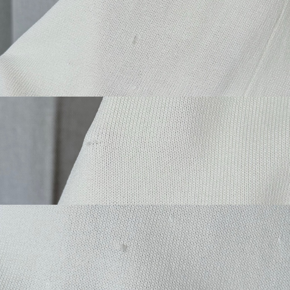 SOLID & STRIPED Cream Ribbed Bell-Sleeve Top - Picture 10 of 11